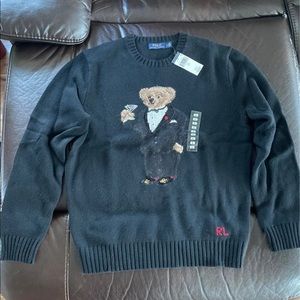 Sold- Polo Ralph Lauren Knit Martini Bear Sweater